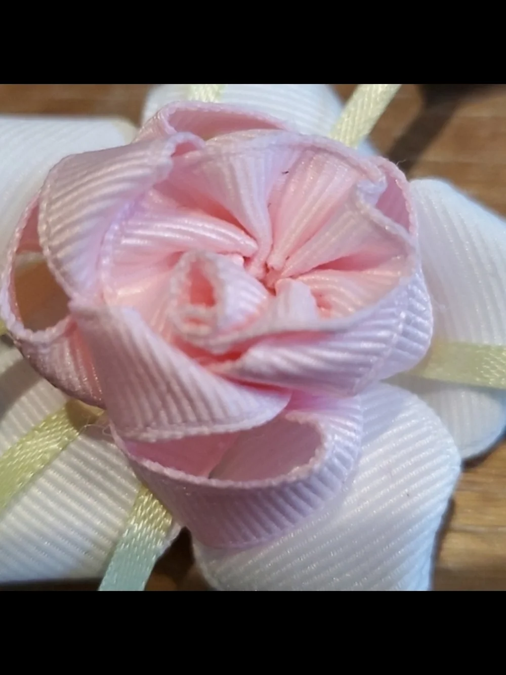 Pink Rose Hair Clips Set of 2 Kawaii Coquette Cottagecore Hair Bows